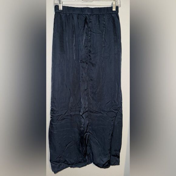 Diega Black whimsy goth grunge witchy maxi faux wrap skirt medium #719 - Picture 5 of 7